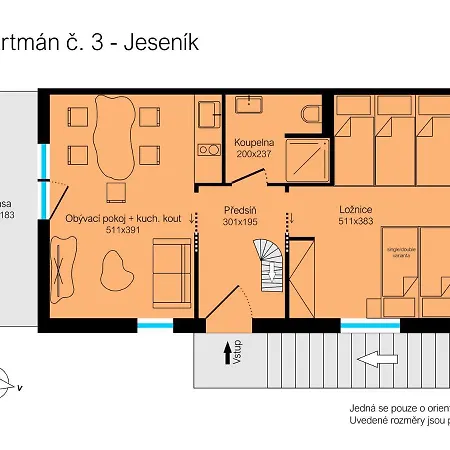 Apartmany Modrinova Archa S Privatni Saunou Vaclavov u Bruntalu Exterior photo