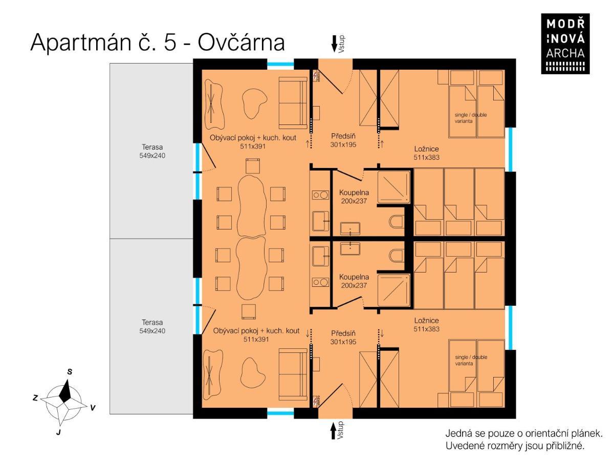 Modrinova Archa S Privatni Saunou Apartment *